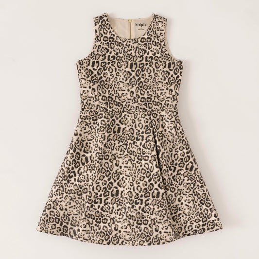 Leopard Pleated Dress